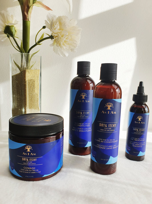 Ma routine beauté avec la marque As I Am "Dry & Itchy"