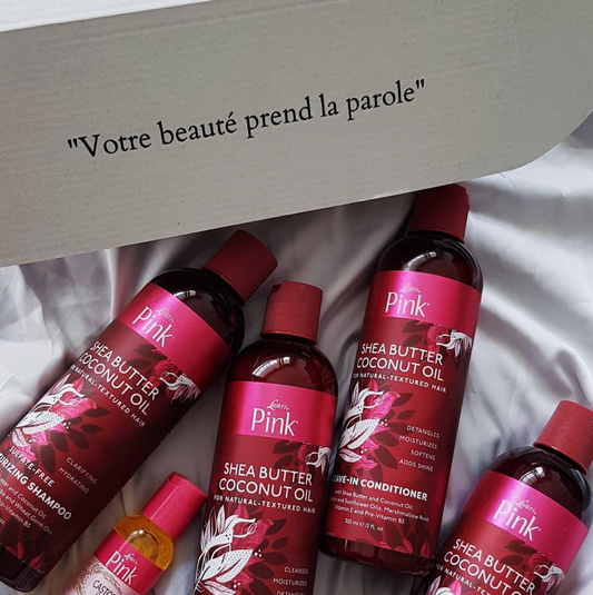 Ma routine beauté avec la gamme "Shea Butter & Coconut Oil" Luster's Pink