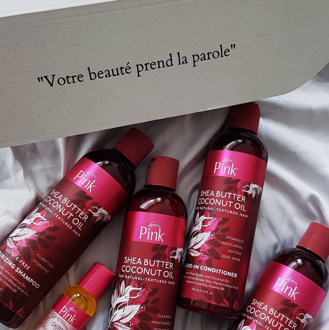 Ma routine beauté avec la gamme "Shea Butter & Coconut Oil" Luster's Pink